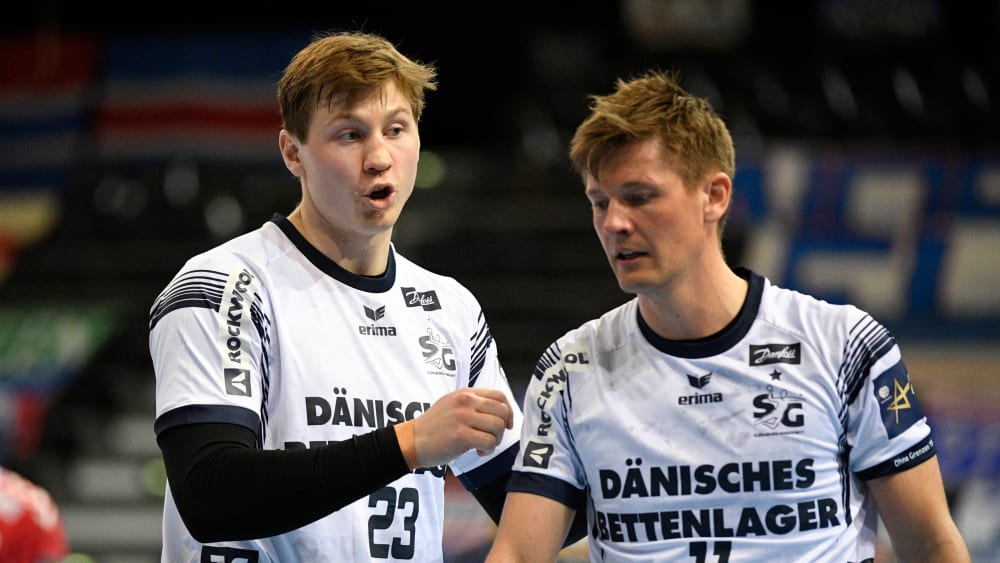 Auch kommende Saison in der Champions League vertreten: Johannesson und Svan (v.l.) von der SG Flensburg-Handewitt.