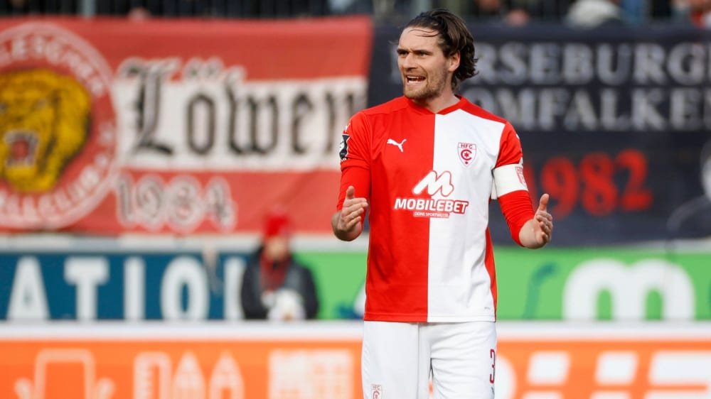 Er blieb mit dem Halleschen FC erstmals in dieser Saison ohne Gegentor: Jonas Nietfeld.
