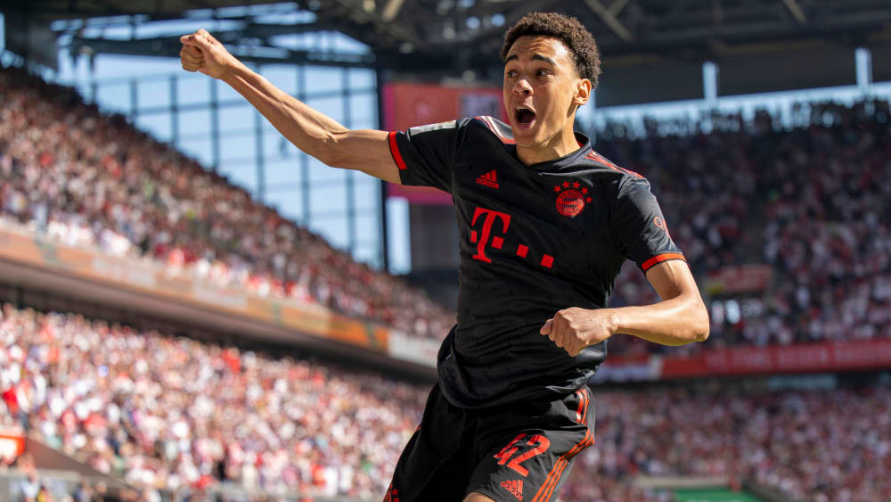 Schoss den FC Bayern München am 34. Spieltag der Vorsaison in Köln zur deutschen Meisterschaft: Jamal Musiala.