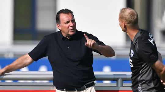 Marc Wilmots (links) machte nur wenige Monate auf Schalke gemeinsame Sache mit Karel Geraerts.