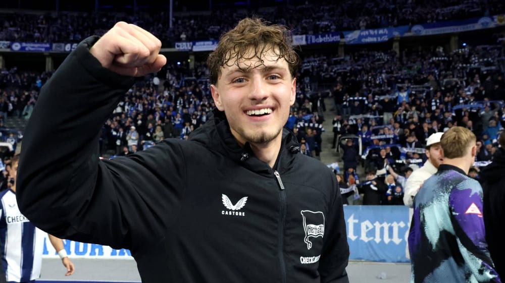 Maurice Krattenmacher schoss Hertha gegen Düsseldorf spät zum Sieg.