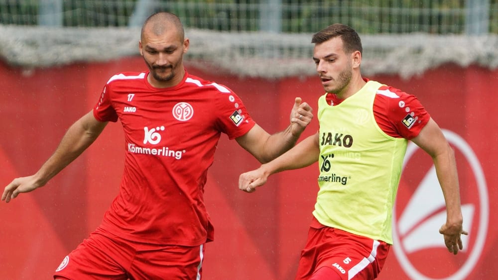Ludovic Ajorque (li.) und Maxim Leitsch fallen bei Mainz verletzt aus.