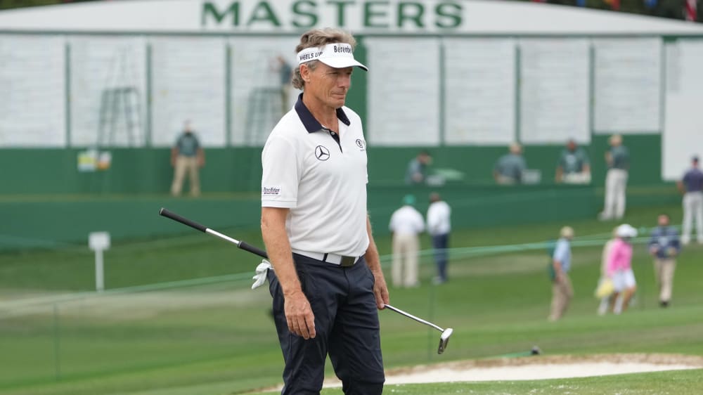 Bernhard Langer schied beim 85. Masters in Augusta am zweiten Tag aus.