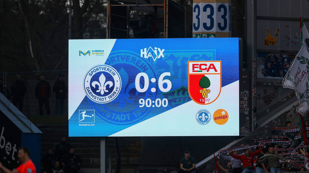 Darmstadt 98 war beim 0:6 gegen den FC Augsburg chancenlos.&nbsp;