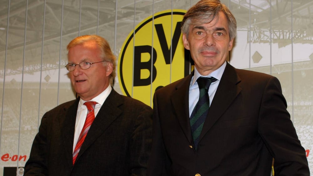 Das Wappen war kein Heiligenschein: Der ehemalige BVB-Präsident Gerd Niebaum und Ex-Manager Michael Meier