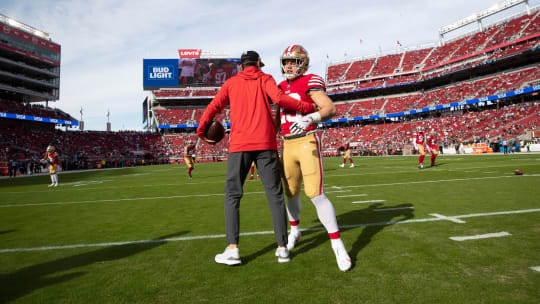 Zwei der wichtigsten Akteure bei den San Francisco 49ers: Head Coach Kyle Shanahan und Running Back Christian McCaffrey.