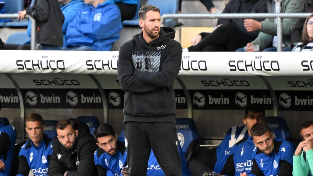 Freut sich auf einen "totalen Höhepunkt": Bielefelds Trainer Michel Kniat.