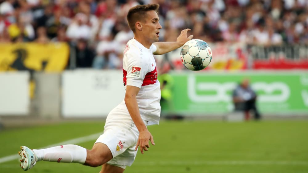 VfB Stuttgarts Philipp Klement will zum dritten Mal in Folge aufsteigen.