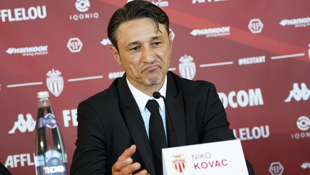 In Monaco angekommen: Niko Kovac bei seiner Antritts-Pressekonferenz.