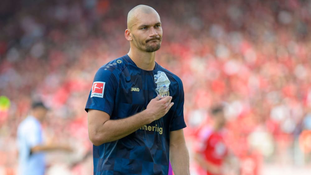 Untröstlich: Der Mainzer Ludovic Ajorque vergab zwei Strafstöße.