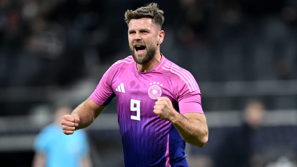 Matchwinner: Deutschlands Nationalstürmer Niclas Füllkrug bejubelt sein Siegtor beim 2:1 gegen die Niederlande.