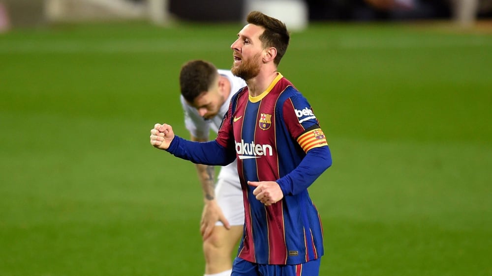 Der Star des Abends: Barcelonas Lionel Messi.