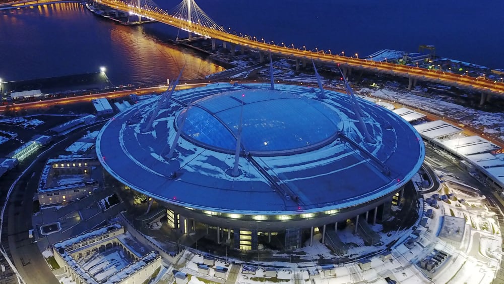 Im WM-Stadion von St. Petersburg steigt das diesjährige Finale der Champions League.