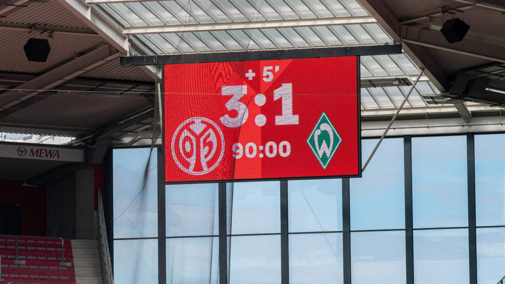 Klassenerhalt: Mainz verhinderte mit einem Sieg gegen Werder den Abstieg vorzeitig.