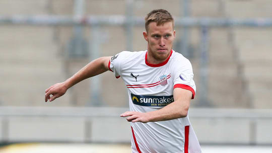 Trainingstor zum Einstand: Gerrit Wegkamp.