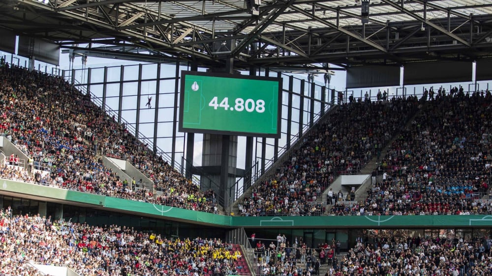 Über 44.000 Zuschauer -das Frauen-Finale im DFB-Pokal meldete "ausverkauft".