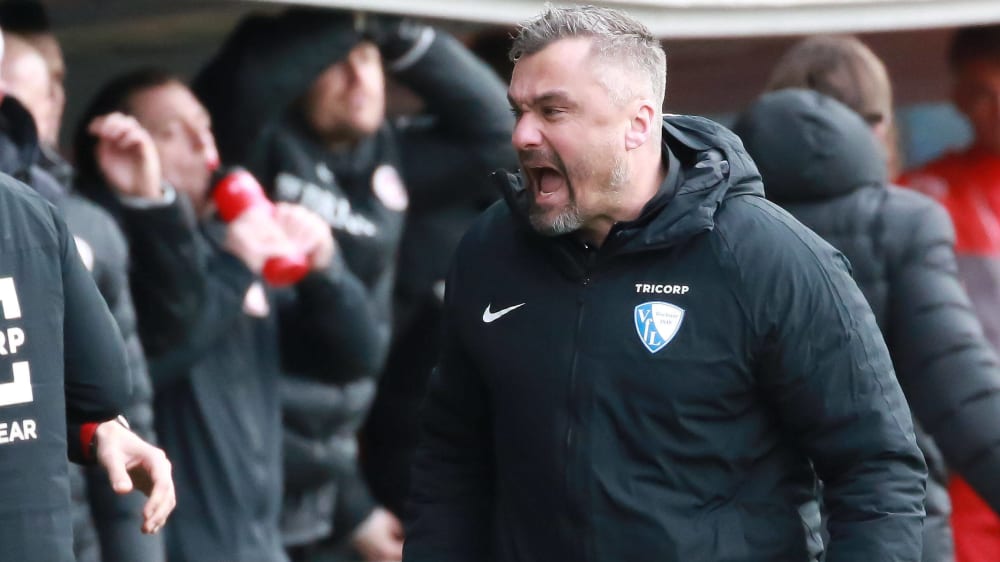 Thomas Reis, Trainer des VfL Bochum, fordert Courage gegen den VfB Stuttgart. 