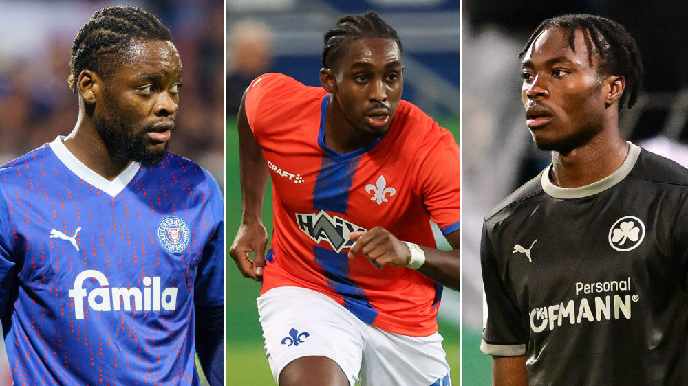Drei neue für den FCK: Ba-Muaka Simakala, Frank Ronstadt und Dickson Abiama.