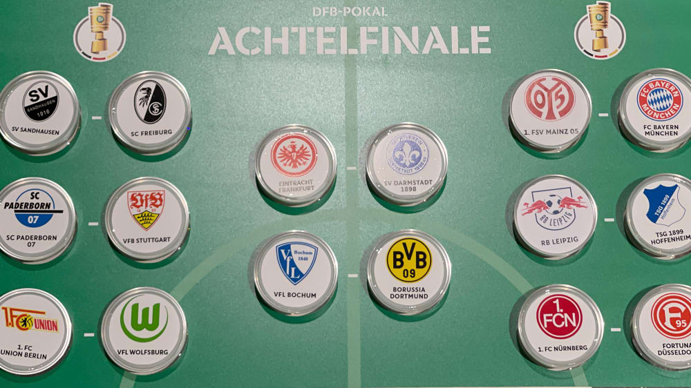 Im DFB-Pokal-Achtelfinale kommt es zu interessanten Begegnungen.