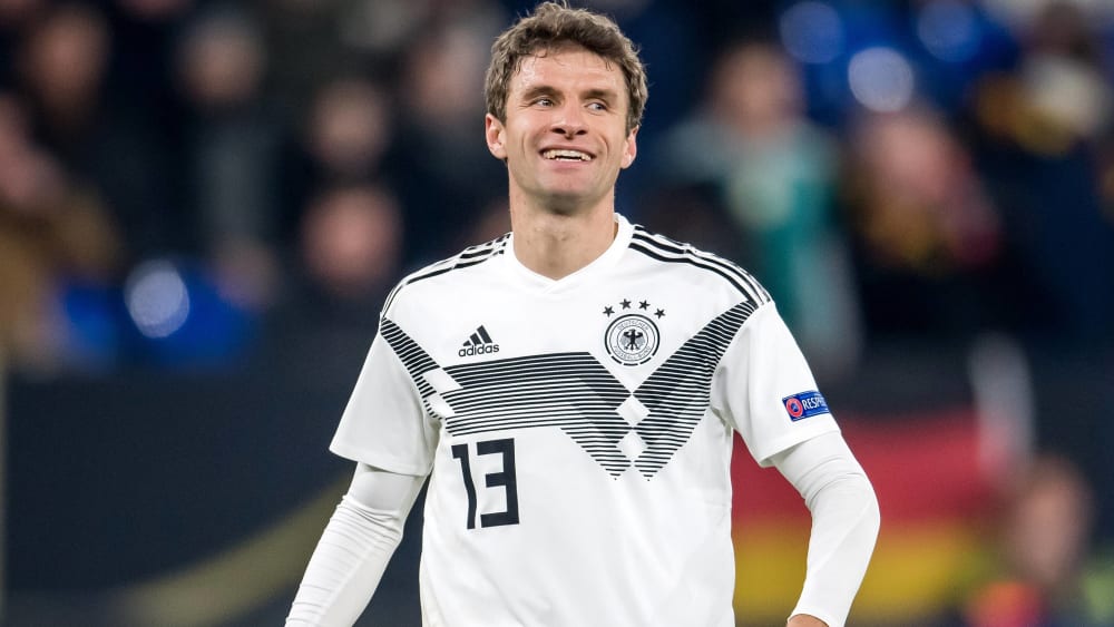 Thomas M&#252;ller - hier bei seinem letzten L&#228;nderspiel im Herbst 2018 - kehrt in den Kreis der deutschen Nationalmannschaft zur&#252;ck.