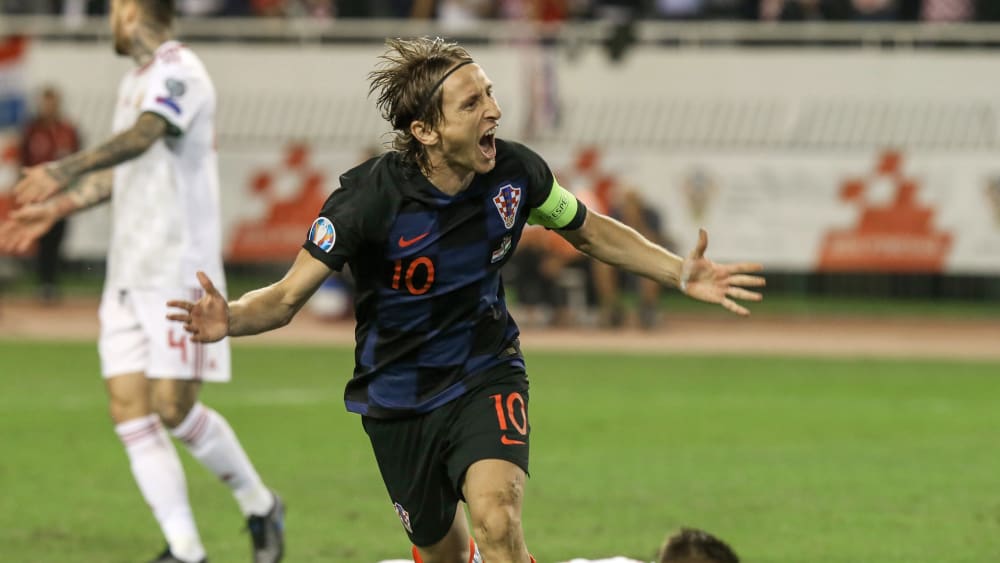 Treibende Kraft im kroatischen Mittelfeld: Luka Modric.