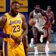 Im hohen Basketball-Alter sammelt LeBron James (li.) immer noch Triple-Doubles. Vier NBA-Profis, zwei davon spielen noch, liegen vor dem King (Stand: 05.04.2024).