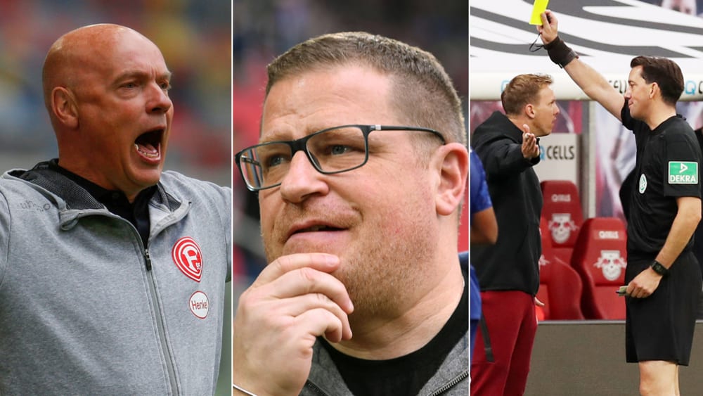 Bei neun Bundesligisten kassierten Verantwortliche bisher pers&#246;nliche Strafen. M&#246;nchengladbachs Manager Max Eberl sah als Erster glatt Rot. Wer sind die anderen "b&#246;sen Buben"?