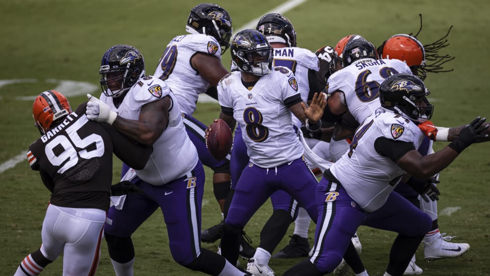 Hat seinen offensiven Laden bei den Baltimore Ravens einmal mehr bestens kontrolliert: Ravens-Quarterback Lamar Jackson.