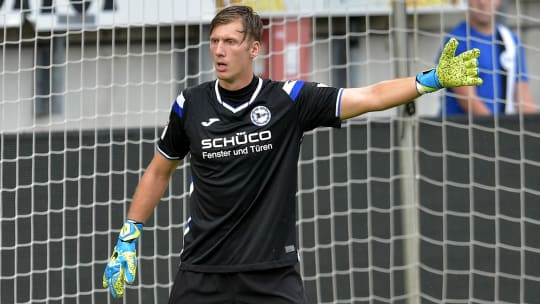 Neu in Aue: Torwart Philipp Klewin.