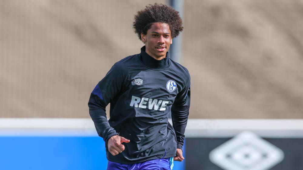 Er war erstmals Trainingsgast im Schalker Profiteam: Sidi Sané