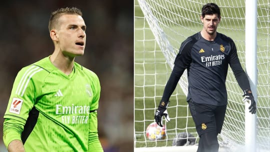 Es kann nur einen geben: Andriy Lunin (li.) und Thibaut Courtois.