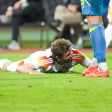 Kein Tor, kein Gegentor: Thomas Müller liegt nach dem 0:0 beim Test gegen die Ukraine auf dem Boden.