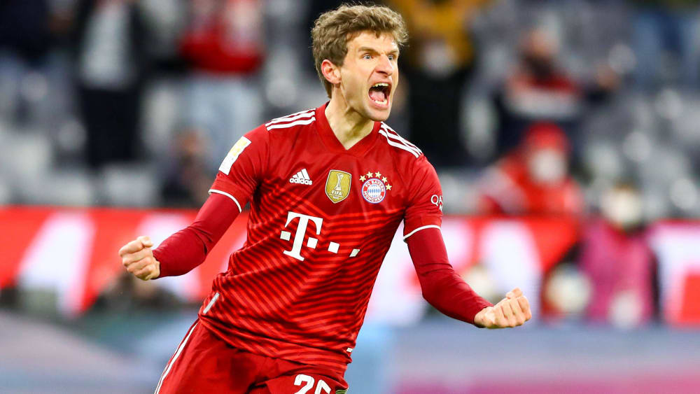 Thomas Müller wird auch in Zukunft für den FC Bayern jubeln.