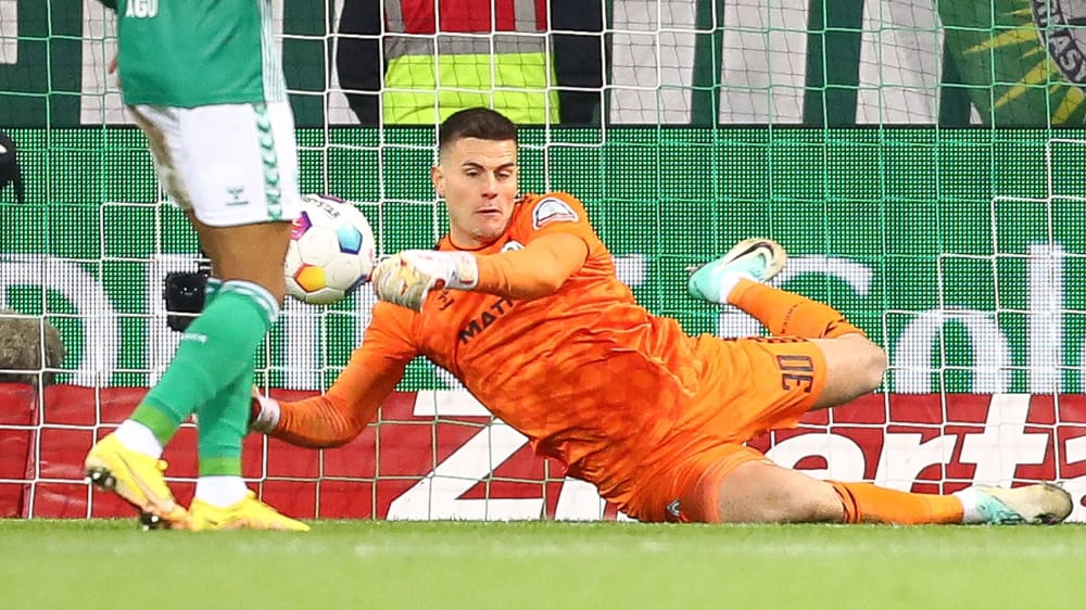 Nach fünf Einsätzen eine kicker-Durchschnittsnote von 3,0: Michael Zetterer ist der neue Stammkeeper bei Werder Bremen.