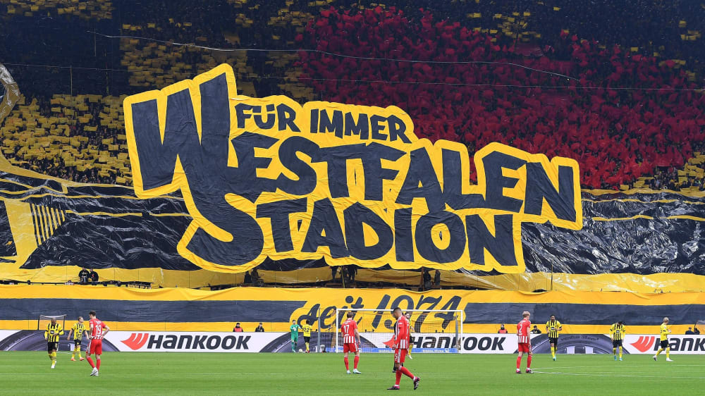 Eine Choreographie, die auch für Ärger sorgte: BVB-Fans beim Heimspiel gegen Union Berlin.