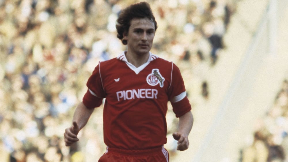 Dieter Müller im Jahr 1980 im Trikot des 1. FC Köln.