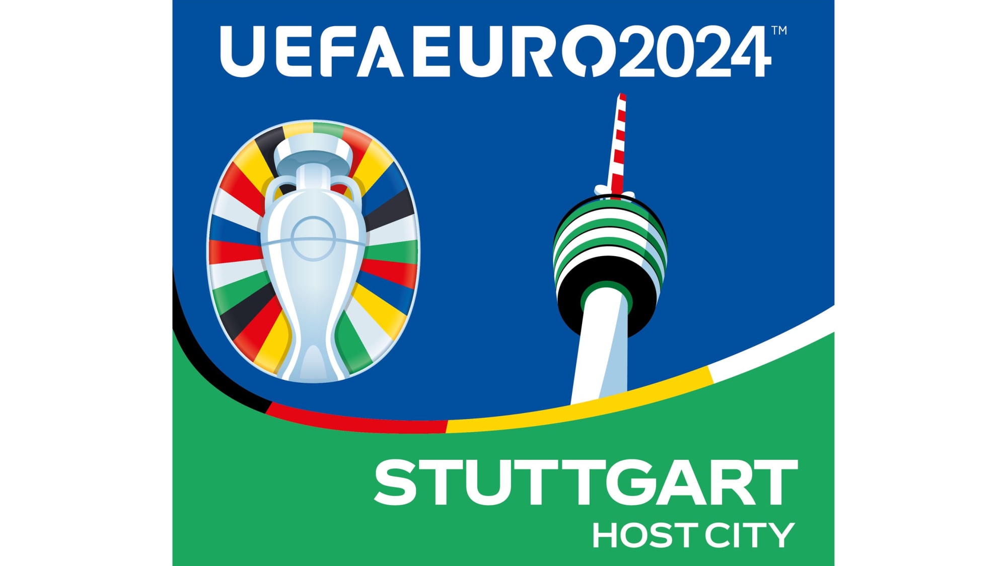 Die Logos der zehn EMAustragungsorte 2024 kicker