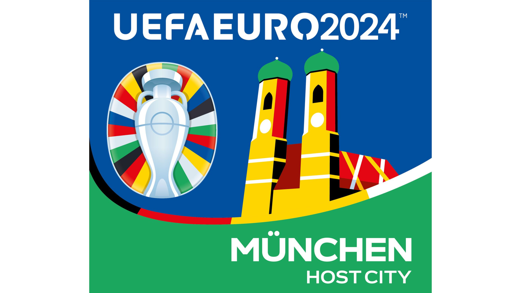 Die Logos der zehn EMAustragungsorte 2024 kicker