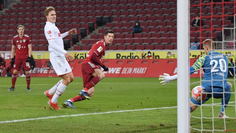 Tor Nummer drei in Köln: Robert Lewandowski.&nbsp;