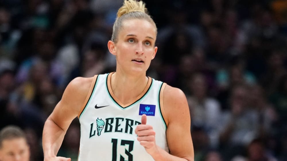 Leonie Fiebich steht mit den New York Liberty in den WNBA Finals.