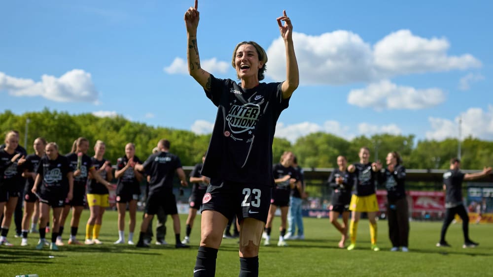 Sara Doorsoun verlässt Frankfurt in Richtung USA.