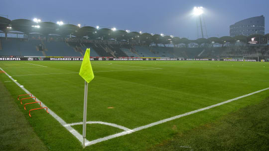 Heute Abend nicht ganz leer: die Merkur-Arena in Graz-Liebenau.