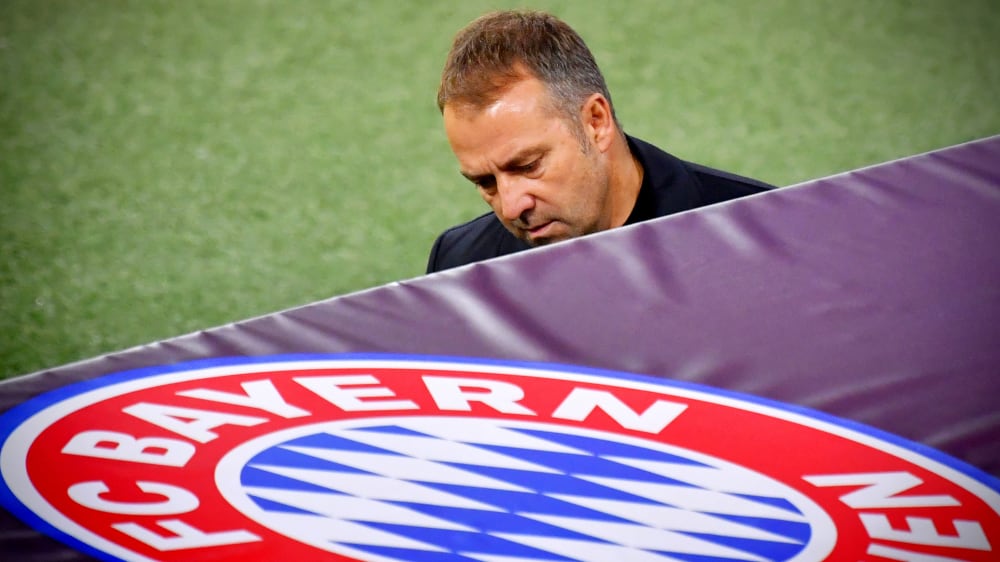 Fing sich den &#196;rger des Bayern-Vorstands ein: Noch-Bayern-Trainer Hansi Flick.