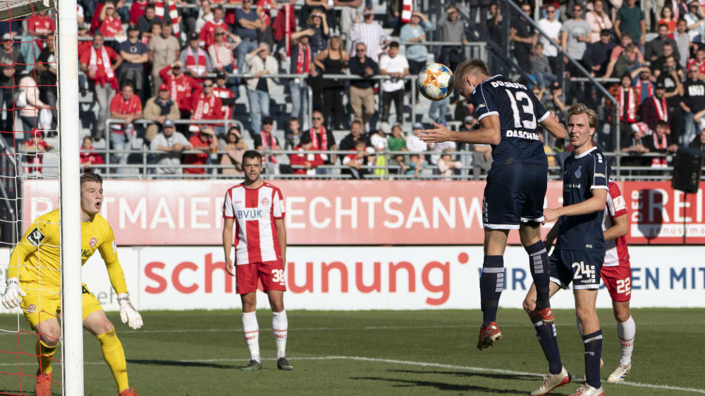 Eingek&#246;pft: Lukas Daschner traf zum 2:0 f&#252;r Duisburg.