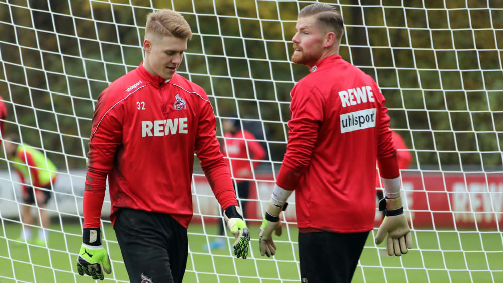 Kommt es vor&#252;bergehend zum Torwartwechsel beim FC? Julian Krahl (l.) k&#246;nnte Timo Horn vertreten.