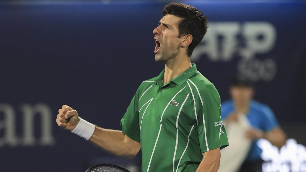 Pr&#228;sentierte sich zuletzt weiter in Bestform: Novak Djokovic, die Nummer eins der Tennis-Welt.