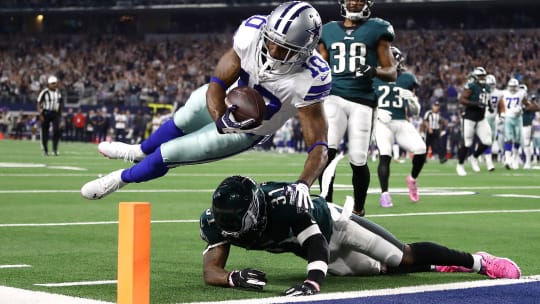 Wide Receiver Tavon Austin von den Dallas Cowboys erzielt einen Touchdown gegen die Philadelphia Eagles.