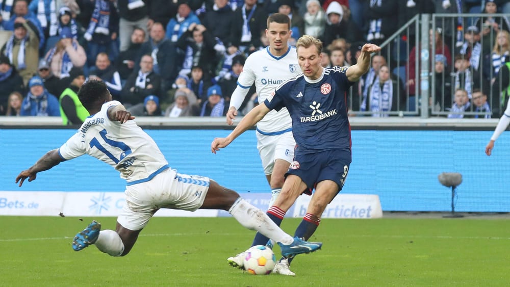 Drehte mit seinem Treffer zum 3:2 die Partie gegen Magdeburg: Düsseldorfs Vincent Vermeij.