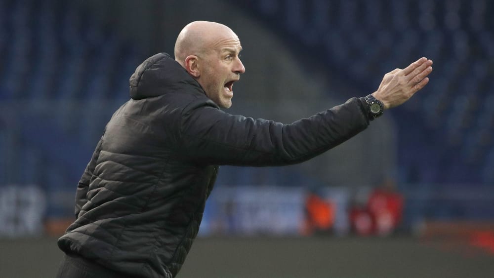 Will sich mit einem Sieg gegen Magdeburg in die Winterpause verabschieden: Braunschweigs Trainer Marco Antwerpen.