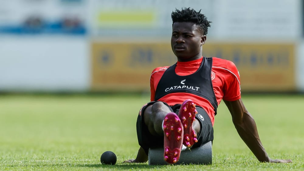 Er erzielte gegen Anderlecht den 2:1-Siegtreffer: D&#252;sseldorfs Testspieler Kelvin Ofori.